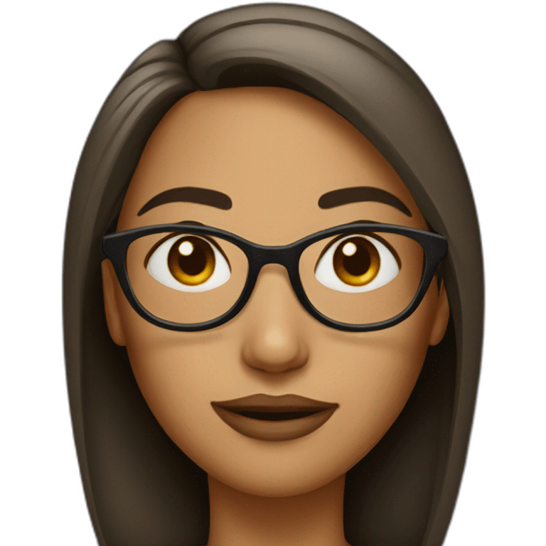 Woman with glasses emoji