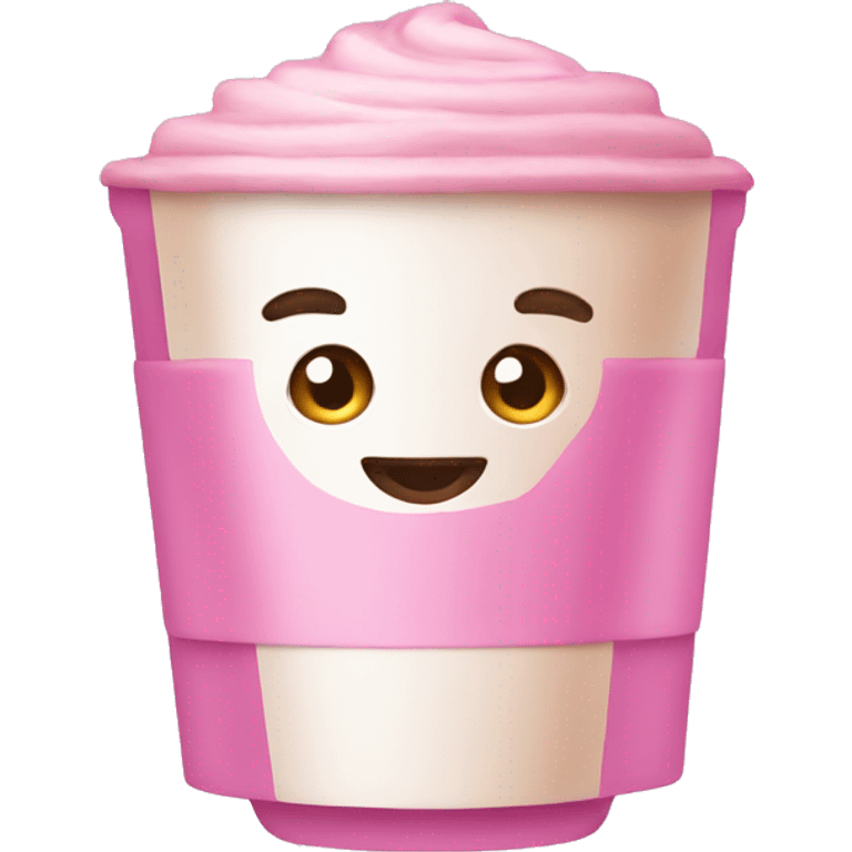 Pink latte emoji