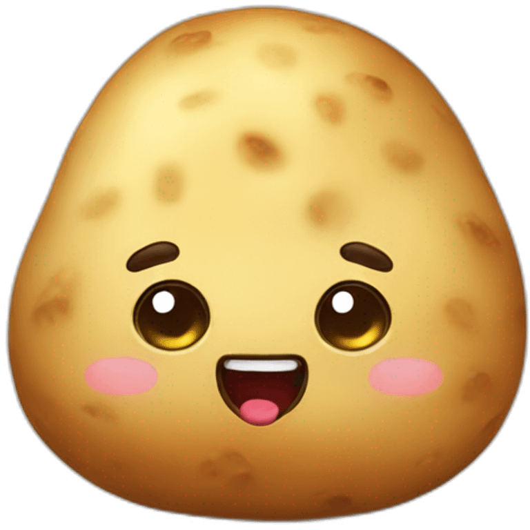 Kawaii potato emoji