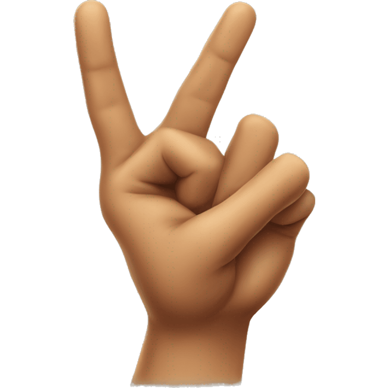 Hook’em horns hand sign emoji