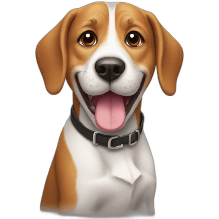 Happy beagle emoji