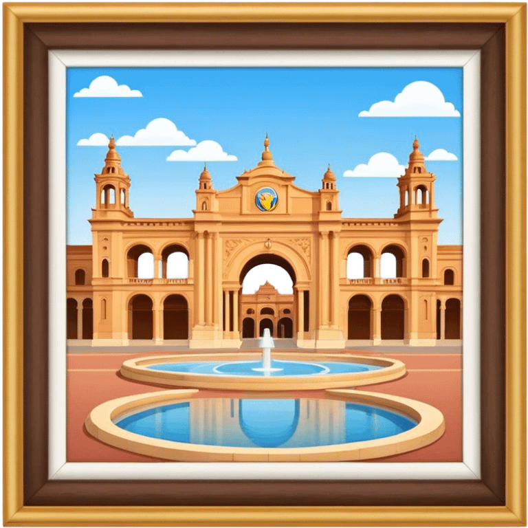 Cinematic Realistic Plaza de España Emoji  emoji