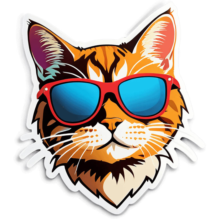 Cat with sunglasses emoji