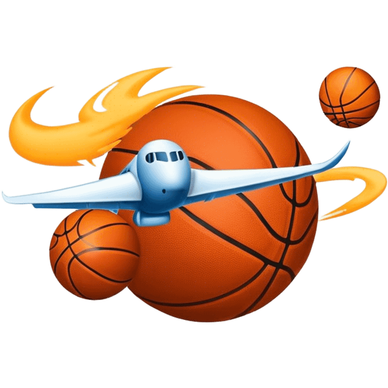 Logo saying FlyBy Collectables with a basketball emoji