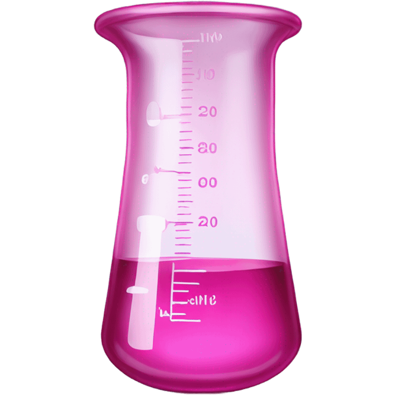 pink science beaker emoji