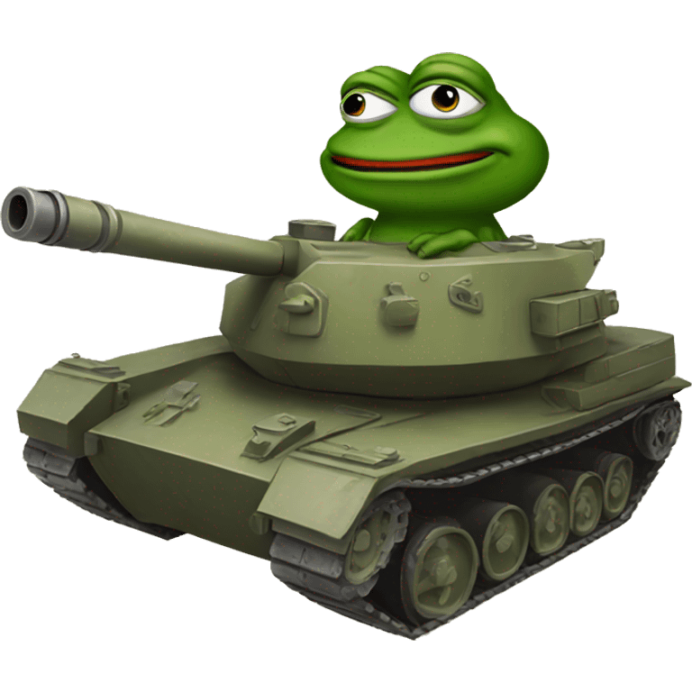 pepe on a tank emoji