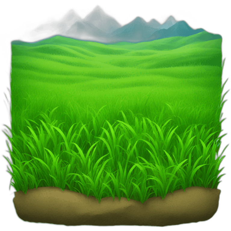 mountainous grass field emoji