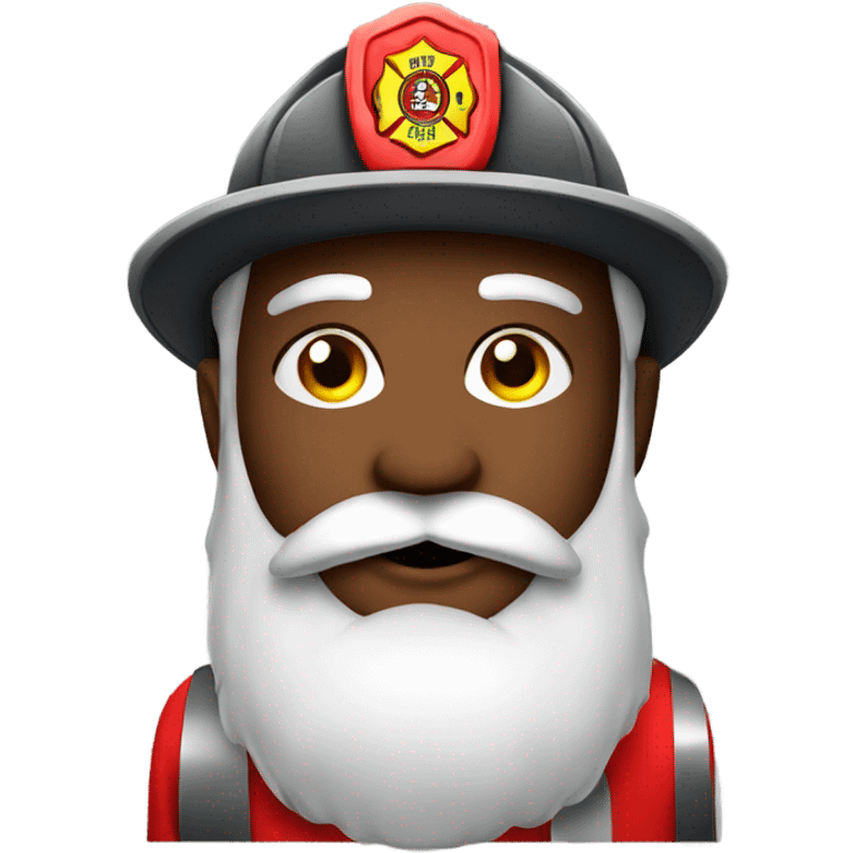 Firefighter Santa  emoji