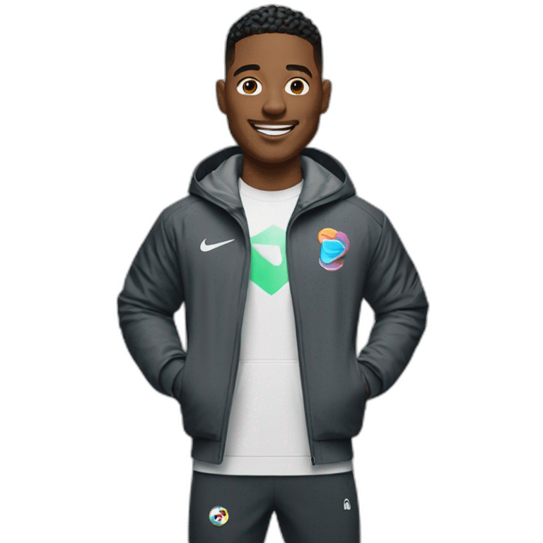 Add a Nike Tech jacket to him and throw in a smile emoji