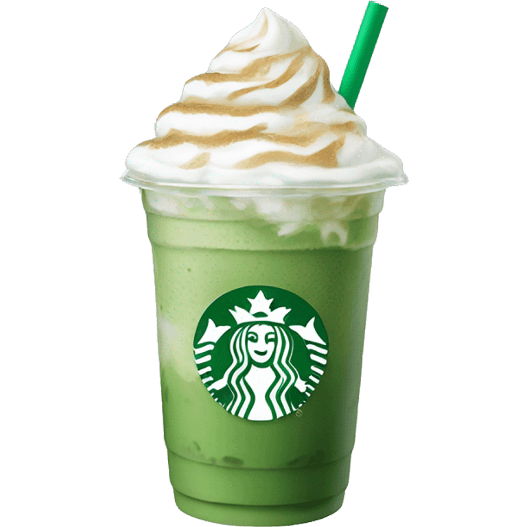 Starbucks iced matcha latte emoji