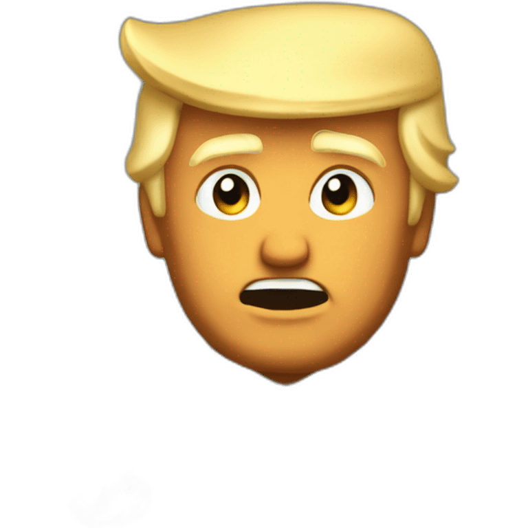 trump in the wind emoji