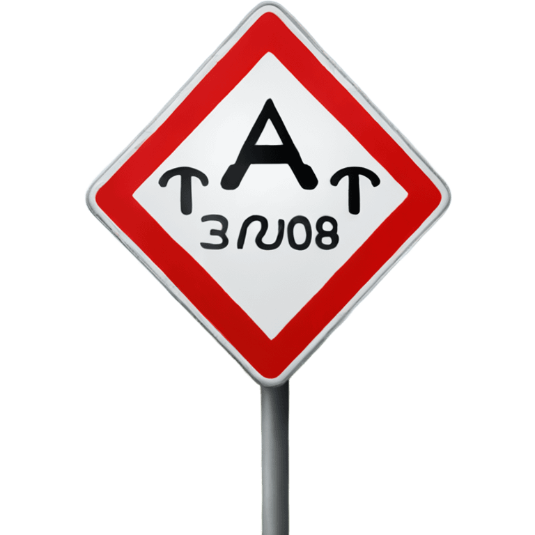 alert road sign emoji