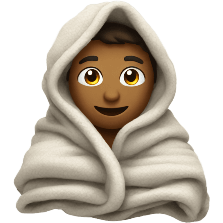 Cozy blanket emoji