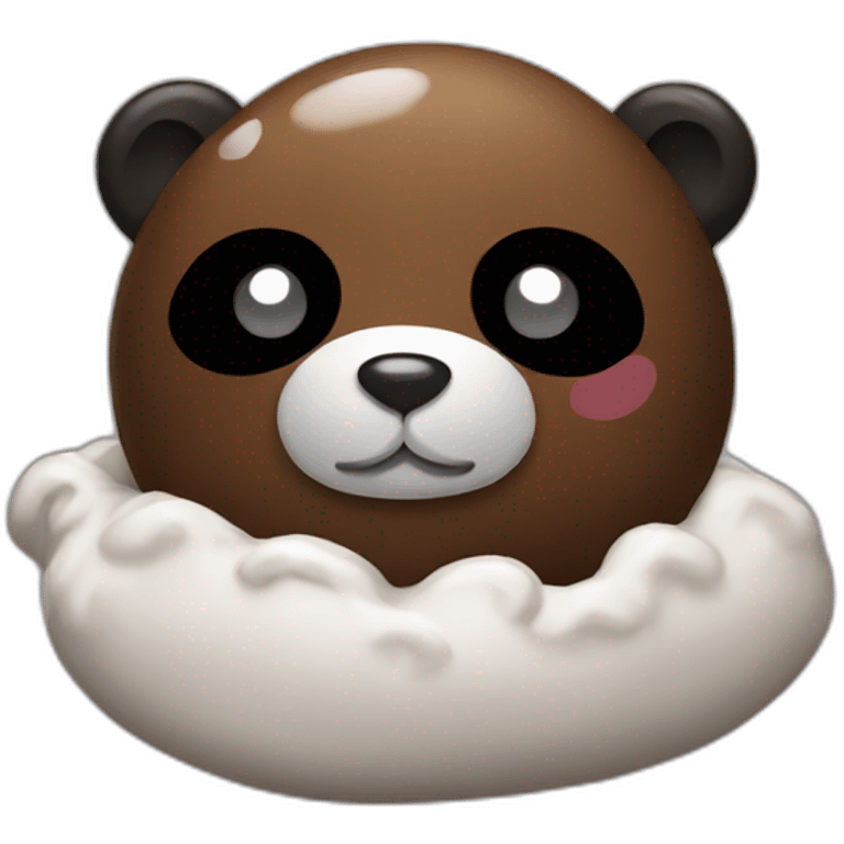 Poop panda emoji