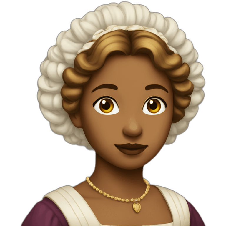 Renaissance girl emoji