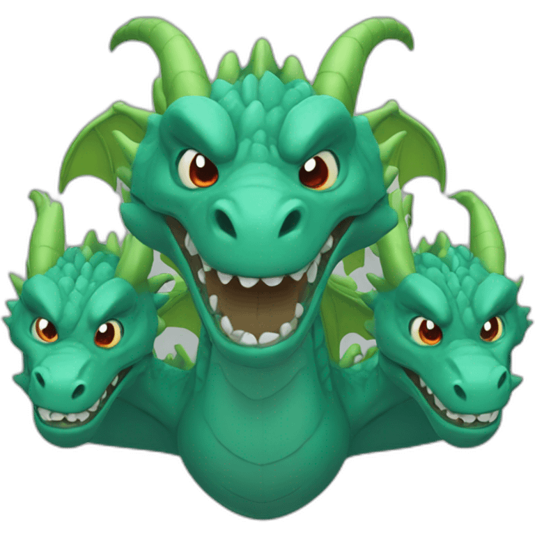 Five headed dragon Friendly emoji