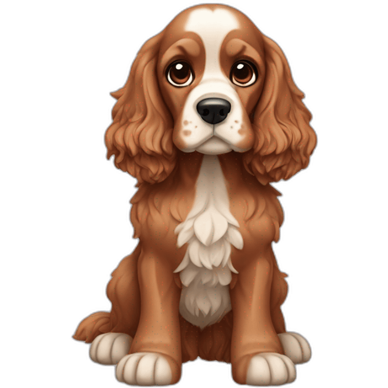 Dog-english-cocker-spaniel-full-body emoji