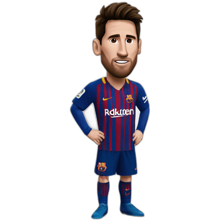 fc Barcelona messi emoji