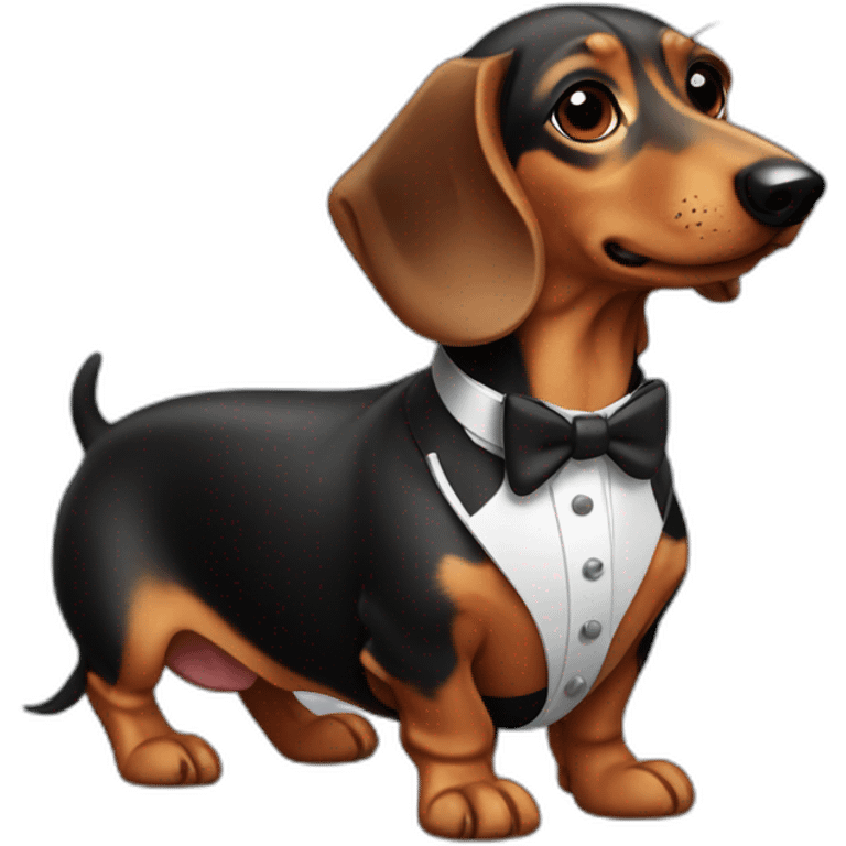 dachshund butler emoji