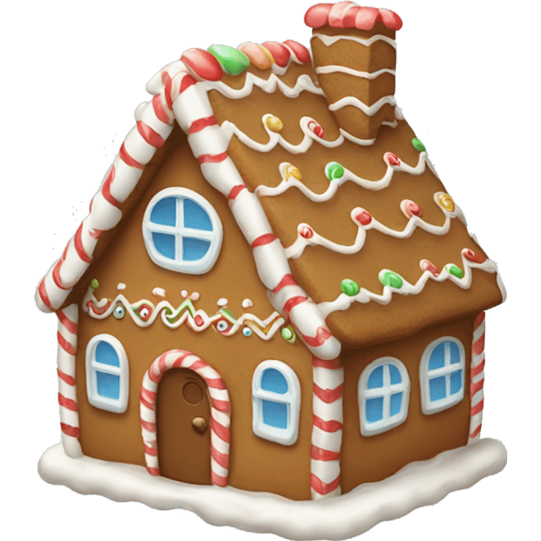 cute gingerbread house  emoji