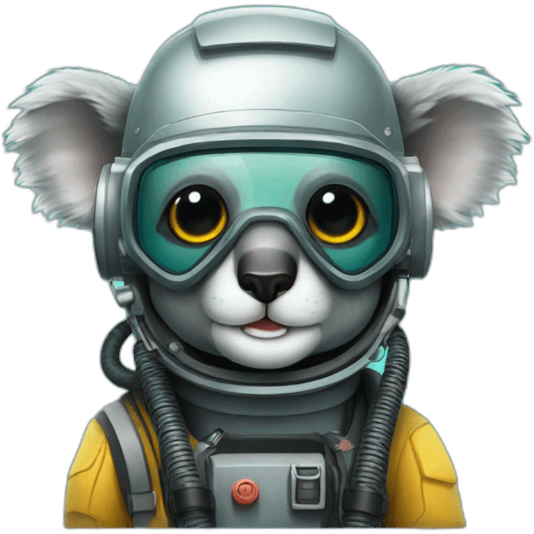 koala deep-sea diver emoji