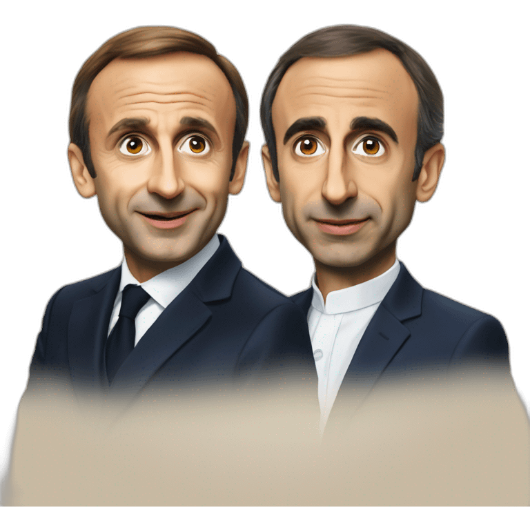 Macron et Zemmour emoji