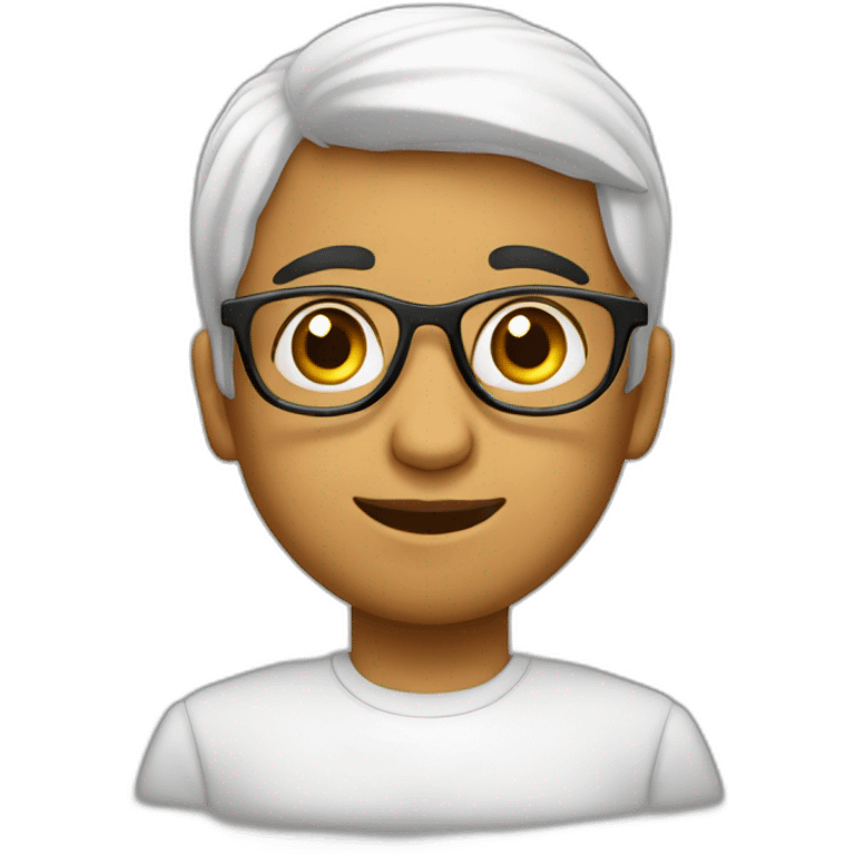 Niño Arabe con lentes  emoji