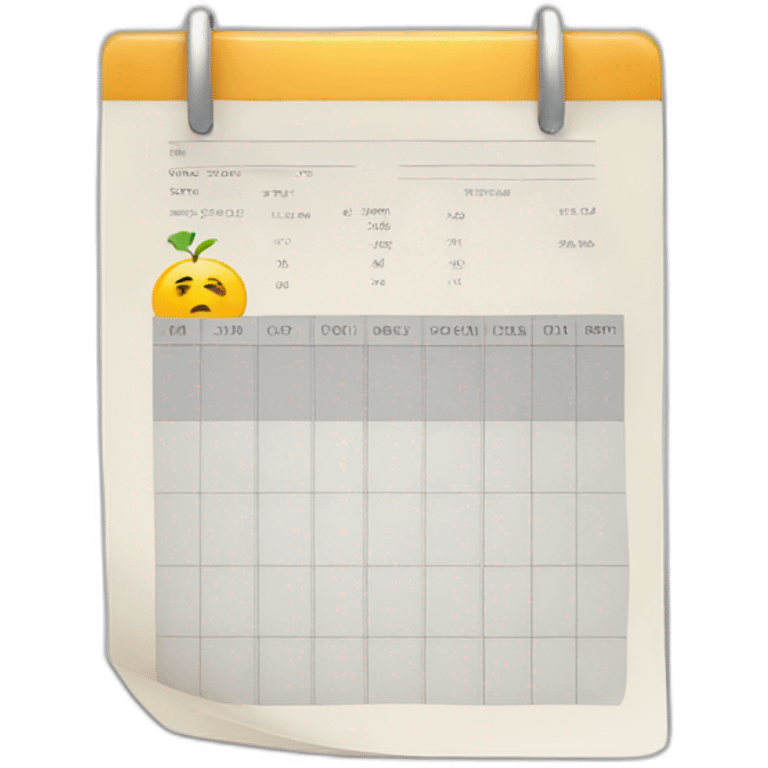 timesheet emoji