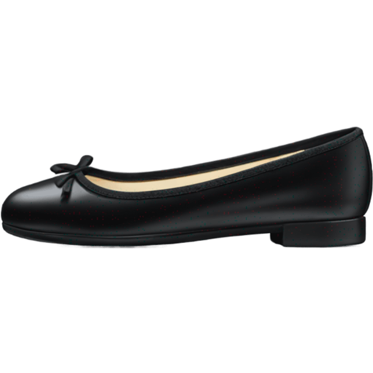 Black Chanel ballet flats emoji