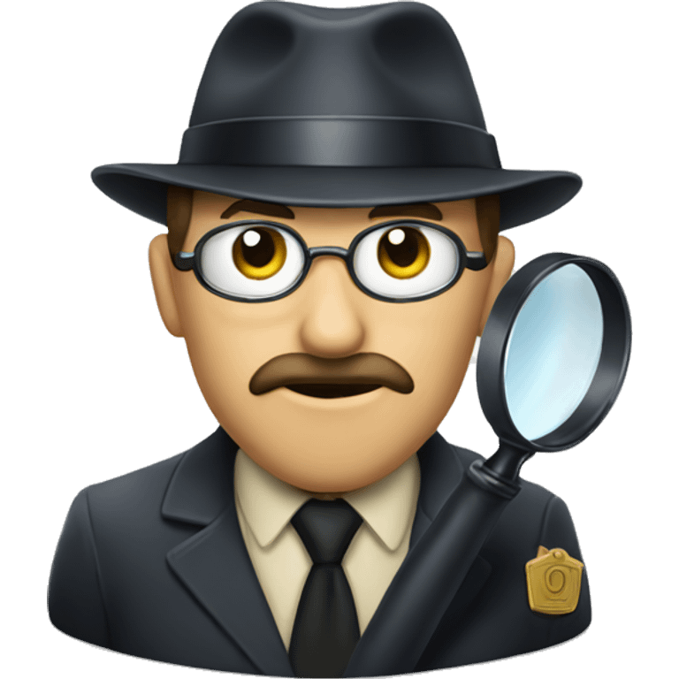 Detective with magnifying glass emoji