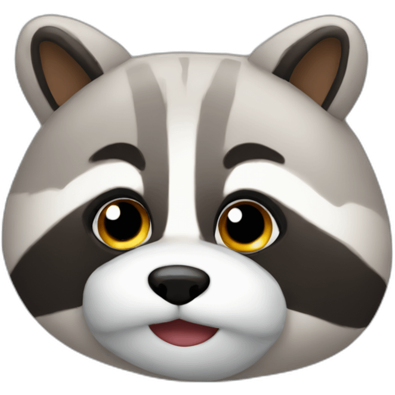 Racoon marshmallow emoji