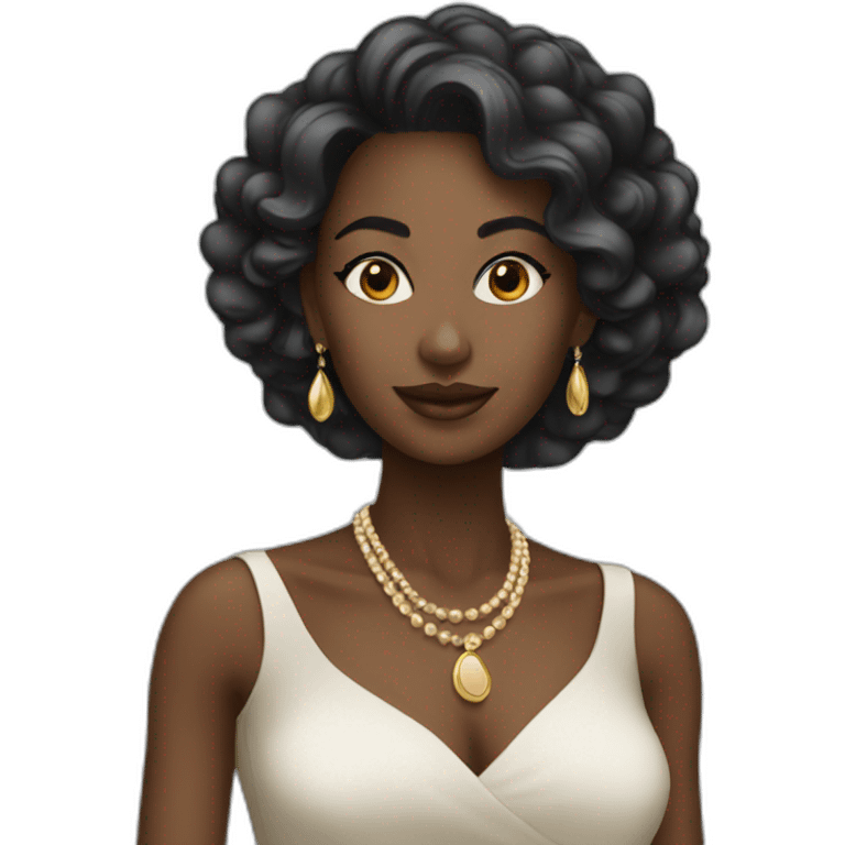 elegant-black-woman emoji