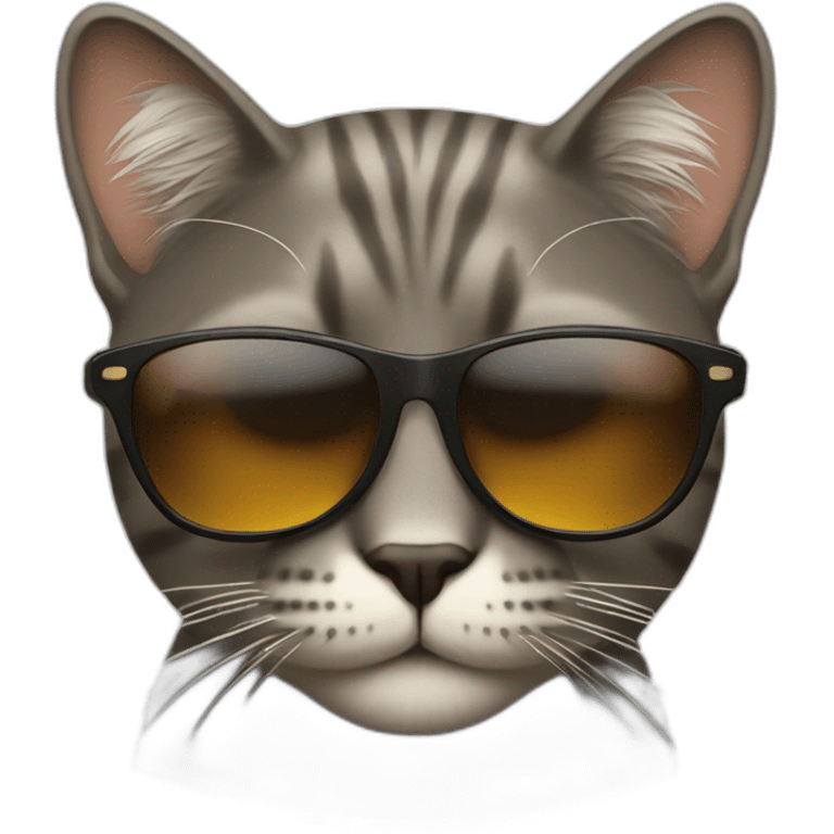 cool cat wearing sunglasses emoji