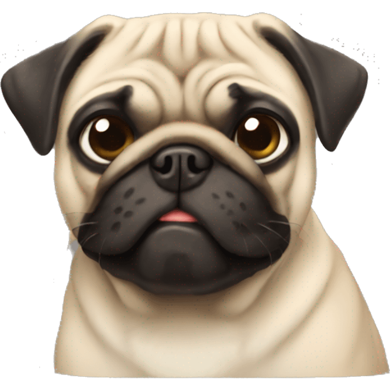 Faça um pug  emoji