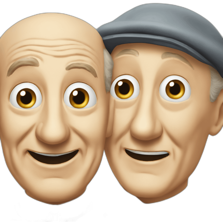 Louis de Funès et Bourvil emoji