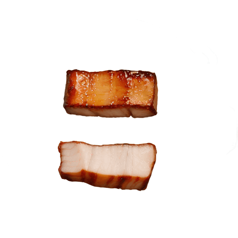 Sticky Chinese Pork Belly in wok emoji