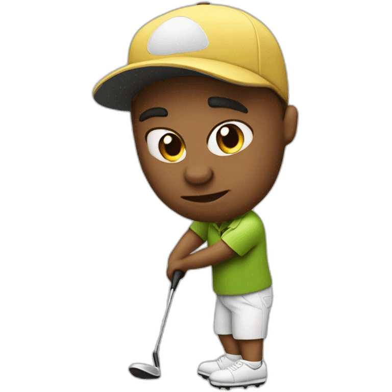 Ridiculous golfer emoji