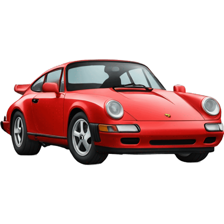 Red Porsche car  emoji