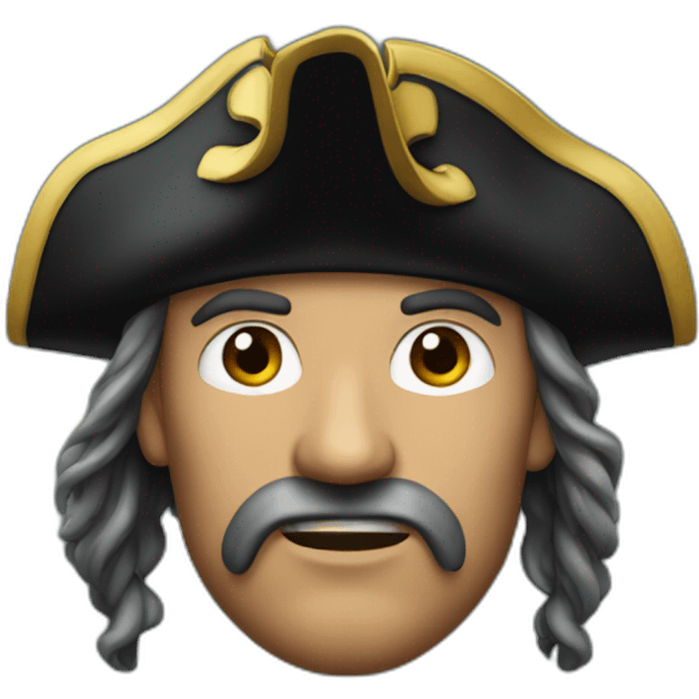 a pirate man's face emoji