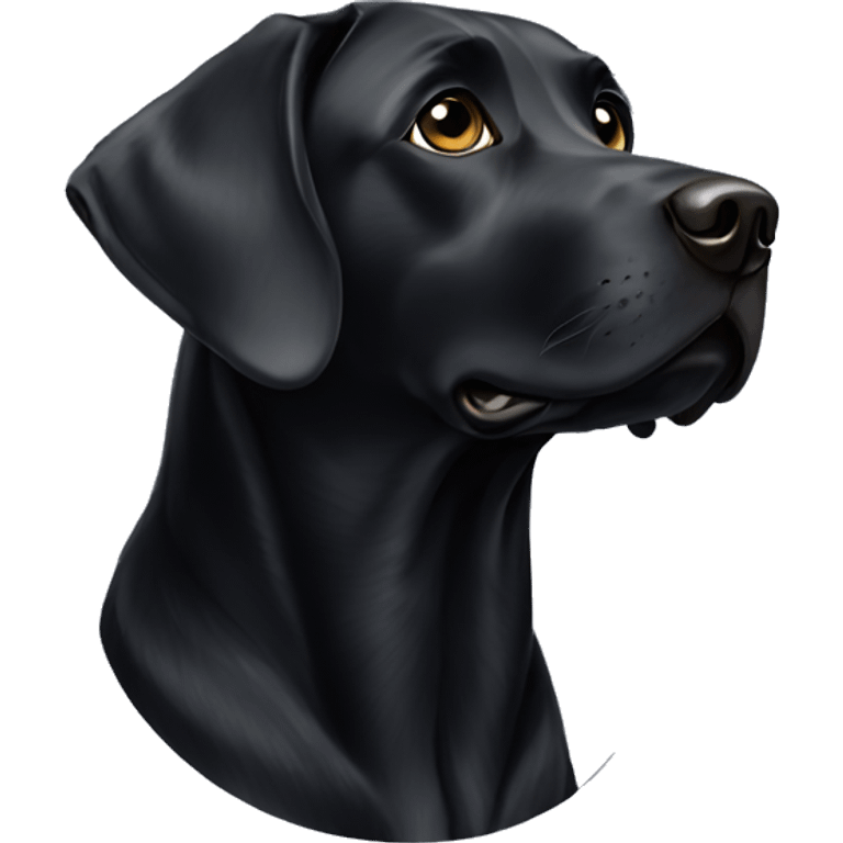 Black labrador emoji