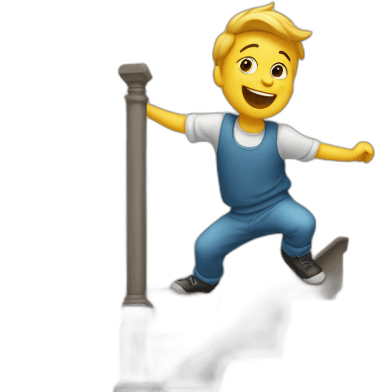 escalier qui danse emoji