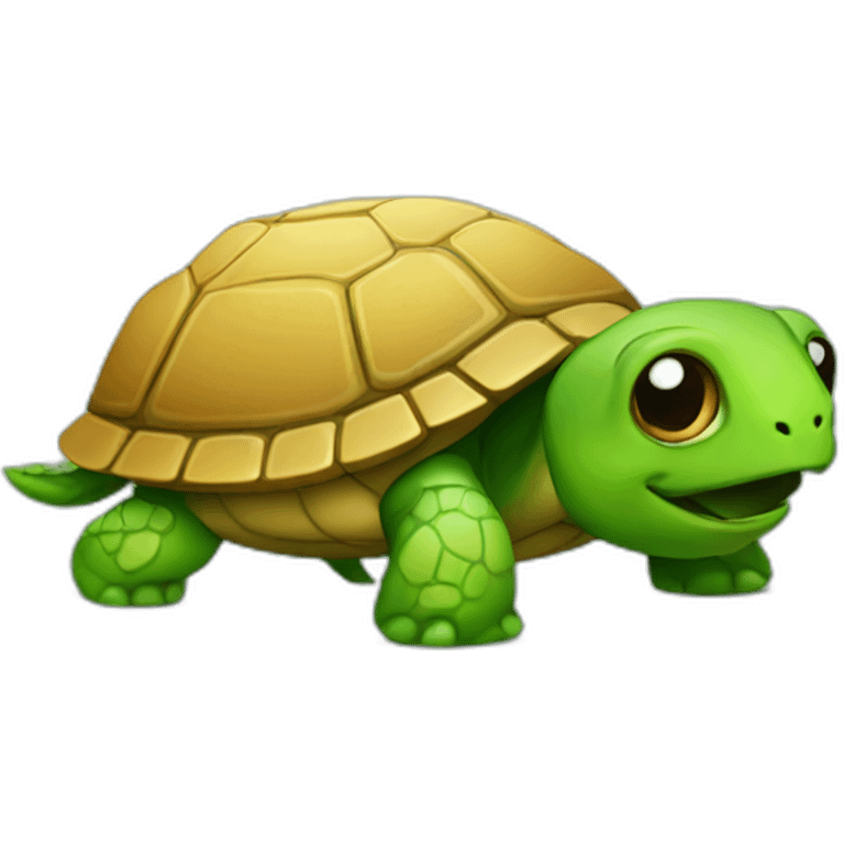 turtle with mahjong head emoji