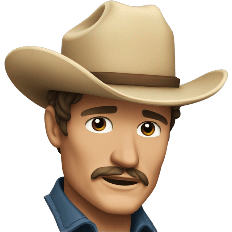 pedro pascal as a cowboy emoji