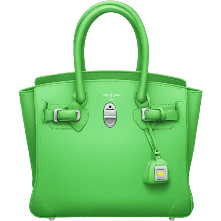 Green Birkin bag emoji