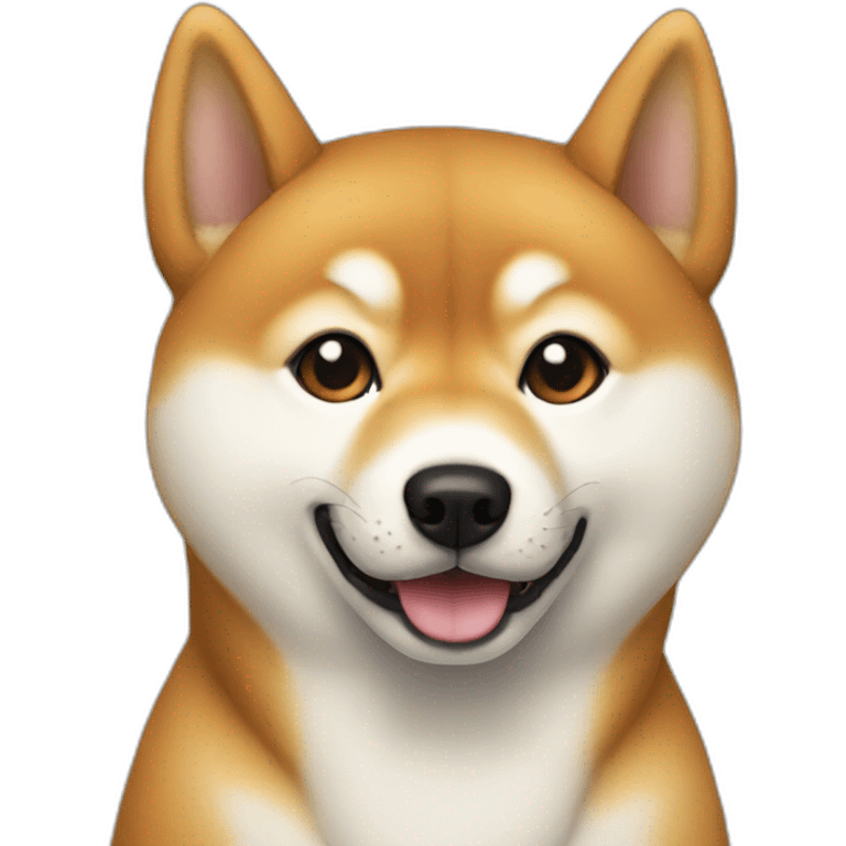 A Shiba Inu white emoji