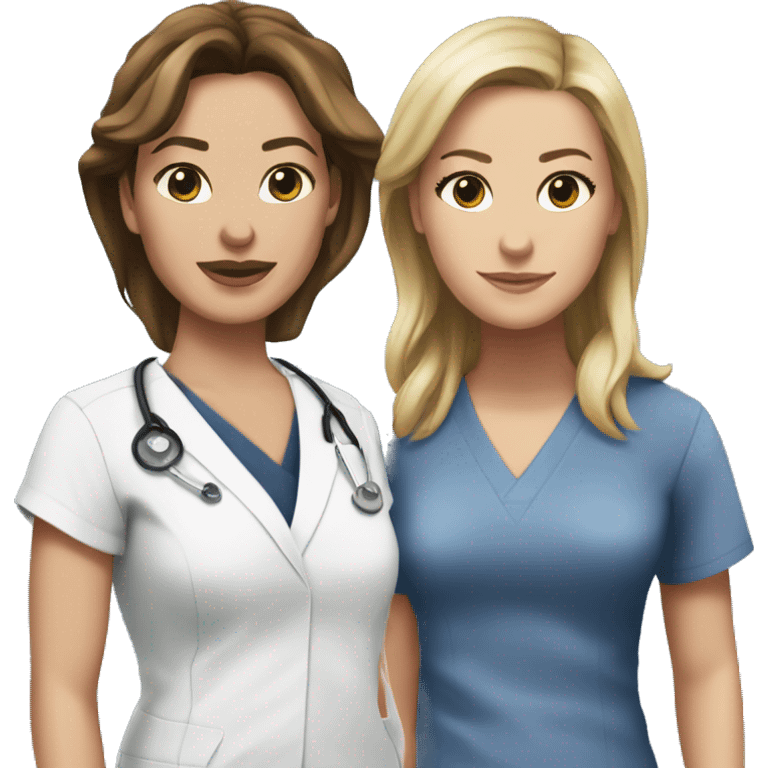 Christina and Meredith from Grey’s Anatomy emoji