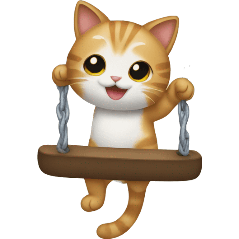 Cat swing emoji