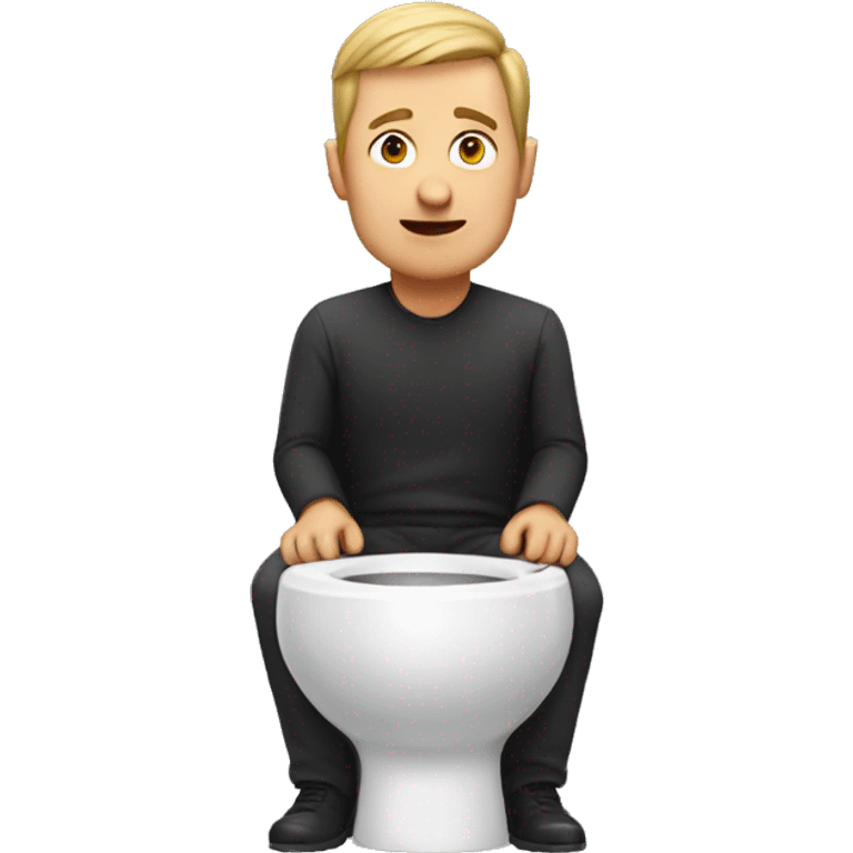 man in a toilet emoji