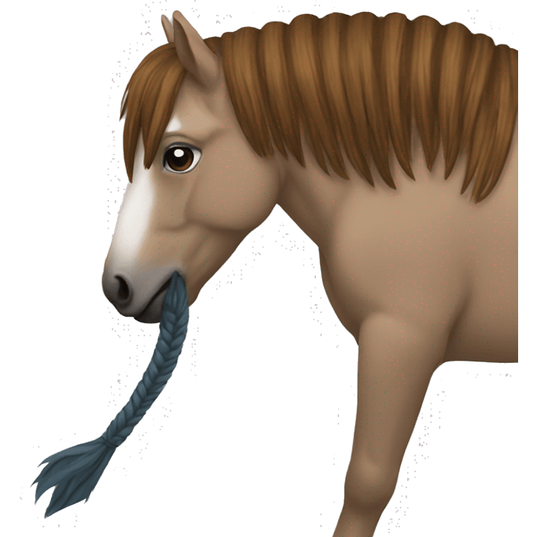 holding horses tail emoji