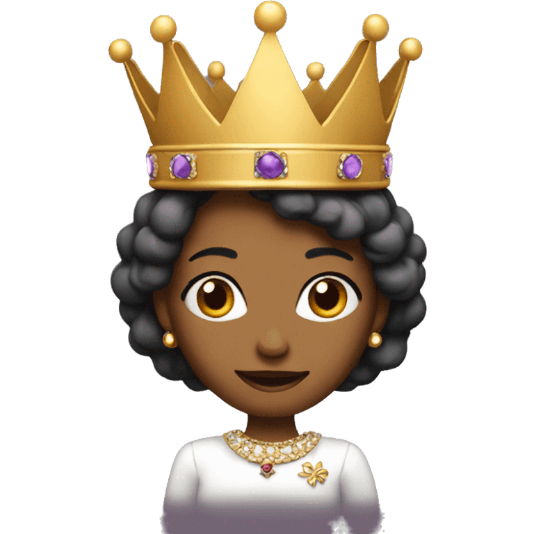 queen with a crown emoji